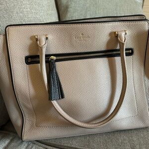 Kate Spade Blush and Black Tote Bag